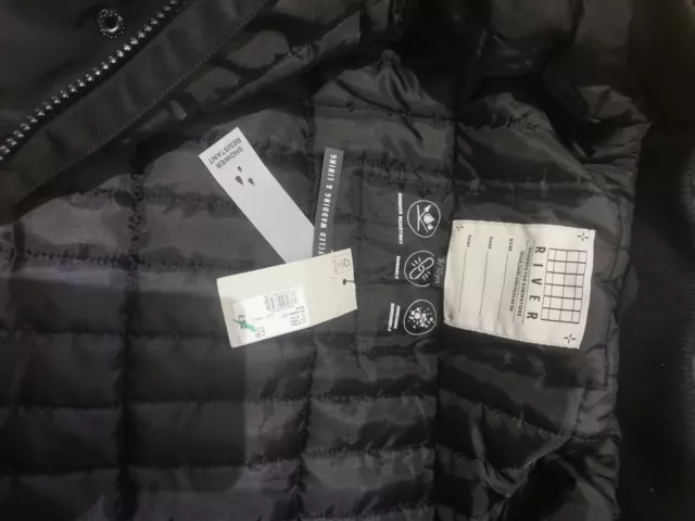 Boys/girls black jacket river island age 9-10 new with tags