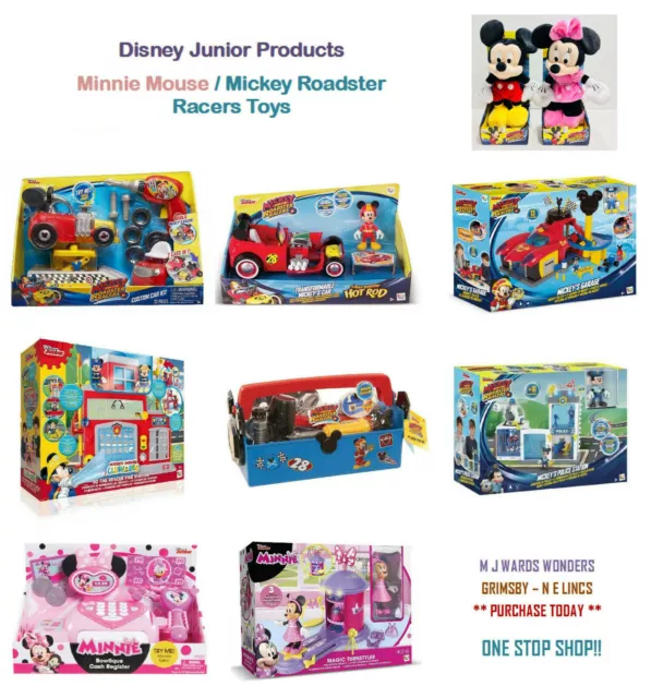 Disney Junior Products - Minnie Mouse / Mickey Roadster Racers Toys