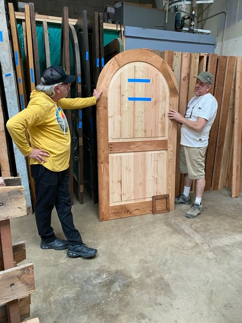 Rustic reclaimed lumber DOUBLE square door special buy it now 61-1/2 X 85-1/2 10