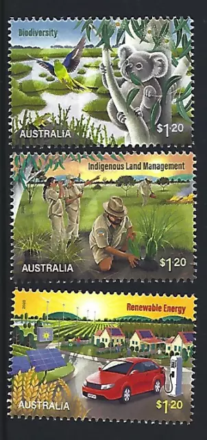 Australia 2023 Sustainable Future Set Of Three Unmounted Mint, Mnh