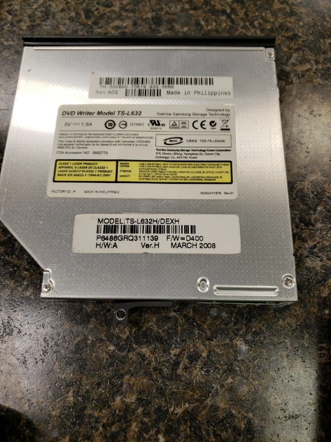 Toshiba Satellite / Dell Inspiron TS-L632H CD/DVD DVD-RW Burner IDE Drive