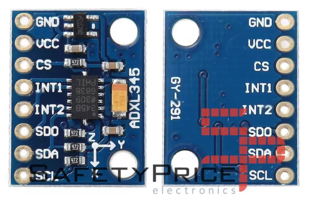 ADXL345 Acelerometro 3 ejes SPI e I2C - ARDUINO 3-Axis  Gy-291 REF0040