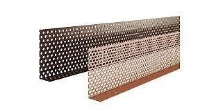 10 Stück vorgefalzte Belüftungsgitter aus Metall - 90 mm x 30 mm x 1,5 Meter