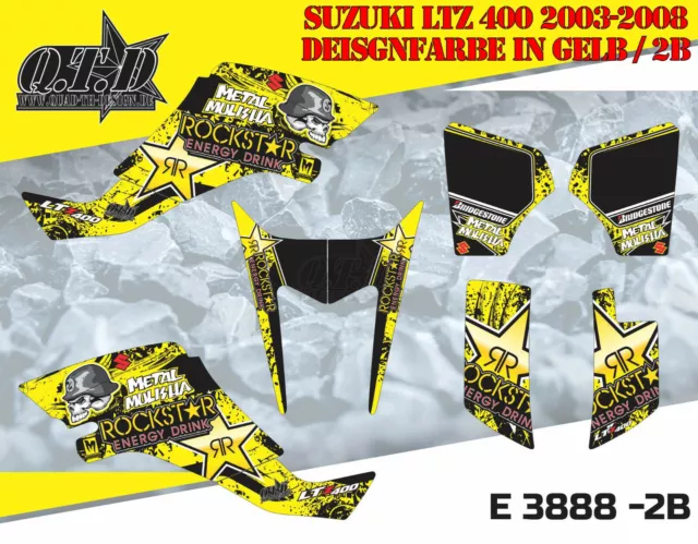 Motostyle-Mx Dekor Kit Atv Suzuki Ltz 400 2003-2008 Graphic Kit E3888 B 2