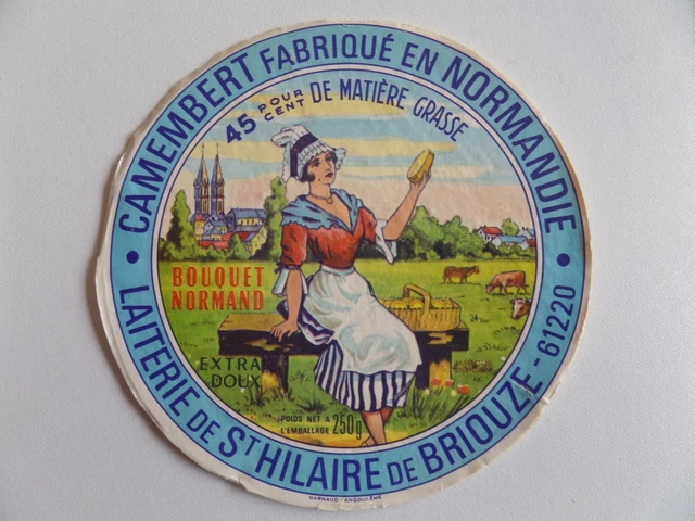 ETIQUETTE DE FROMAGE CAMEMBERT : Bouquet Normand