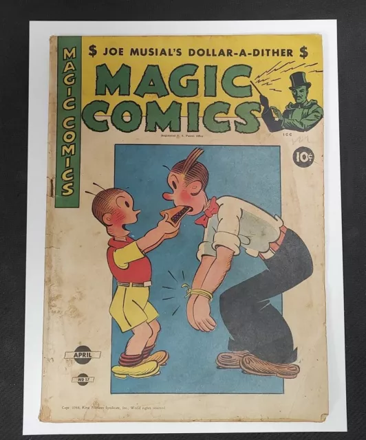 Magic Comics #57 1944 Golden Age GD/VG