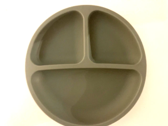 WeeSprout Suction 3 Compartment Divided Plate Baby/Toddlers Silicone BPA Free