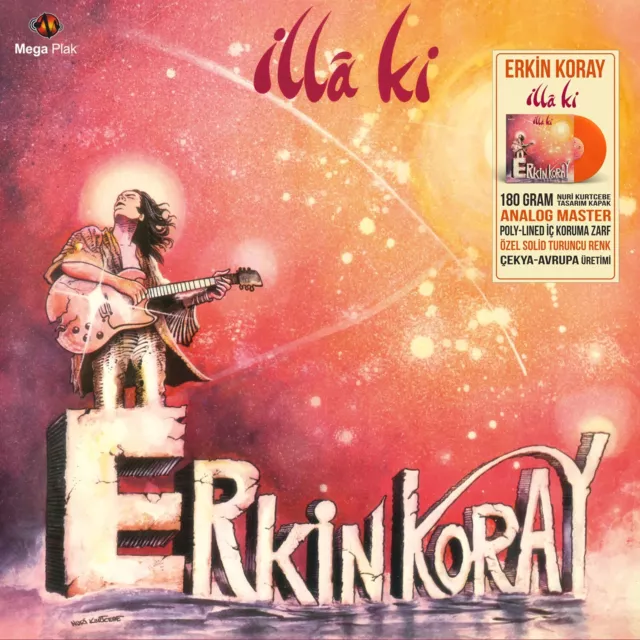 Erkin Koray – İllâ Ki (2021)LP (Vinyl Record) Turkish Music "New" "Orange Vinyl"