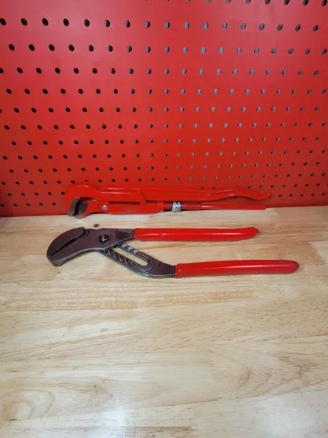 Snap-on AWP160 16" Adj Joint Pliers & Knipex 8330015 S-Type Pipe Wrench 16.5"