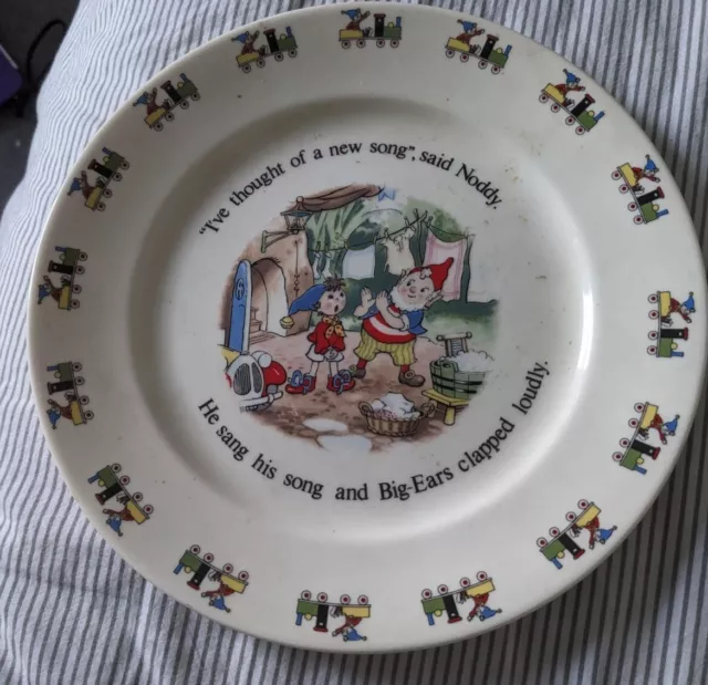 Vintage Royal Stafford Noddy Collection Fine Bone China Plate 1960s (21cm)