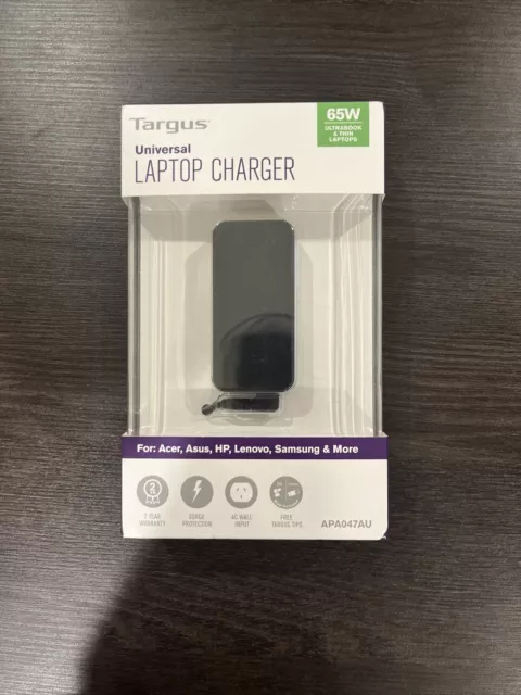 Targus 65W Slim & Light Laptop Charger APA047AU