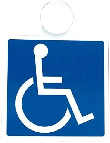 Tsuchiya Yak Car Sign Mark Handicapped Mark Suction Cup 1 Piece OP-340