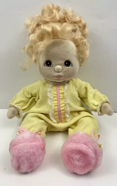 Vintage My Child Mattel Doll 1985 Blonde Hair Brown Eyes Girl 15 Inches 1980s