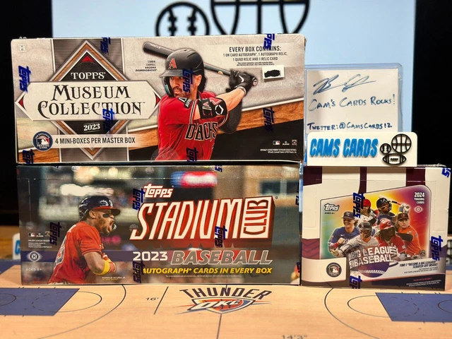 Mlb 24/box Rear BALTIMORE ORIOLES 23-24 MLB 3-Box 1/2 STADIUM CLUB Hobby Box Break EUR ...