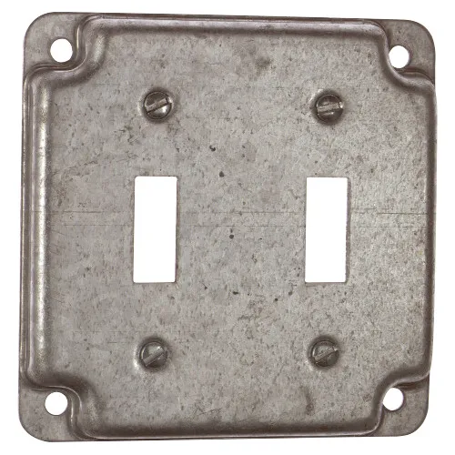 4" x1/2" Rise Square 2 Toggle Cover Steel City RS5