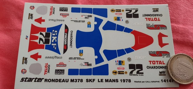 Décalcomanie 1/43 Rondeau M379 – LM 1981 N°8 – Édition Limitée