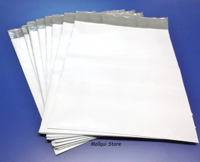 100 White 10 x 13 Poly mailer bag plastic envelopes High quality 2.5 MIL thick