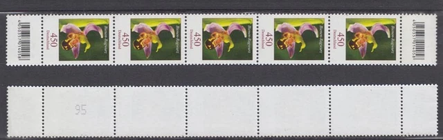 Bund 3191 mit 2 EAN-Codes RM 5er Streifen ungerade Nr Bienen-Ragwurz 450 C **