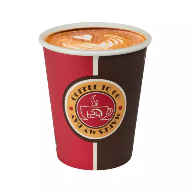 1000 Coffee TO GO Becher 200 ml Kaffeebecher Papbecher Pappbecher Coffeebecher