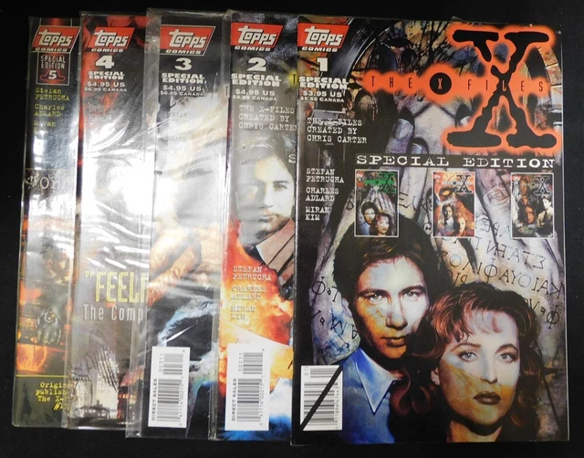 X-Files Special Edition 1-5 Topps Comic Set Complete Petrucha Adlard Kim 1995 Vf