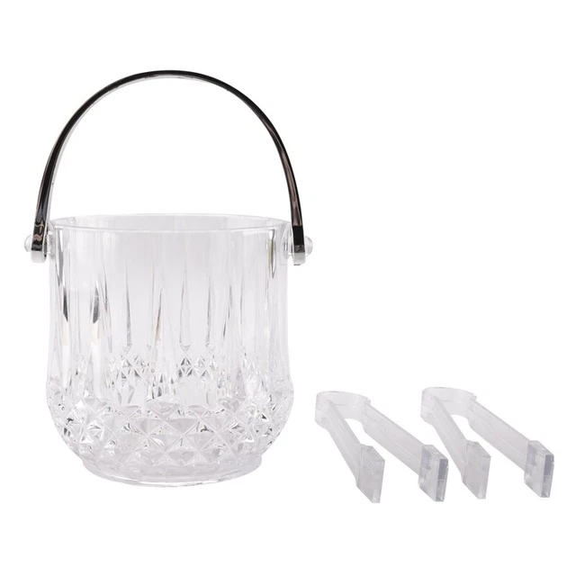 Seau à Glace Seau à Glace en Plastique avec PoignéE Acrylique Transparent C9232