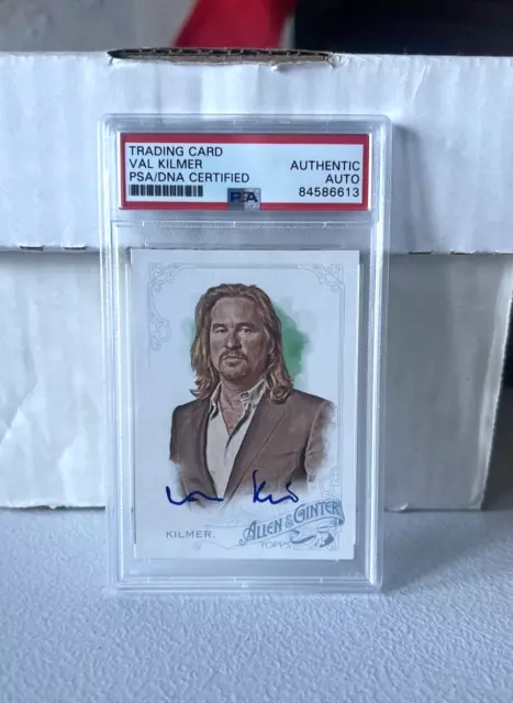 Val Kilmer "Actor" Autographed Signed 2015 Topps Allen & Ginter Card #328 PSA E