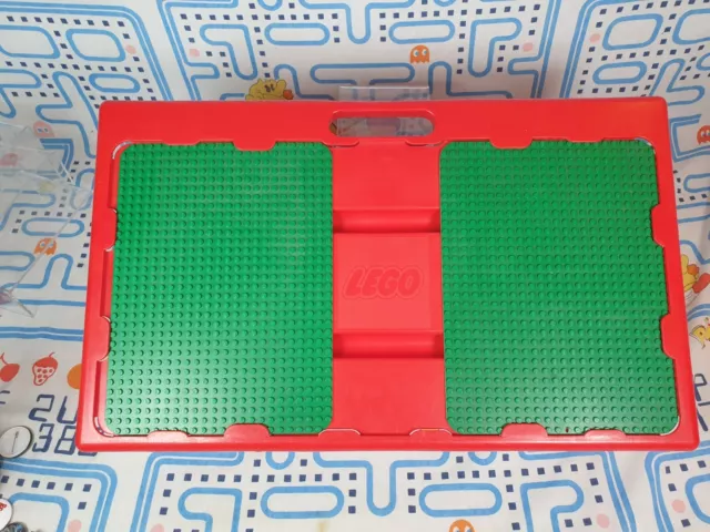 Vintage 1998 RARE Blue Lego Lap Table Storage Trays Sliding Green Carrying  Case