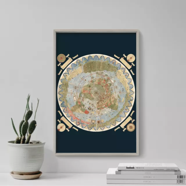 Map of The World - Urbano Monte (1587) Poster, Print, Painting