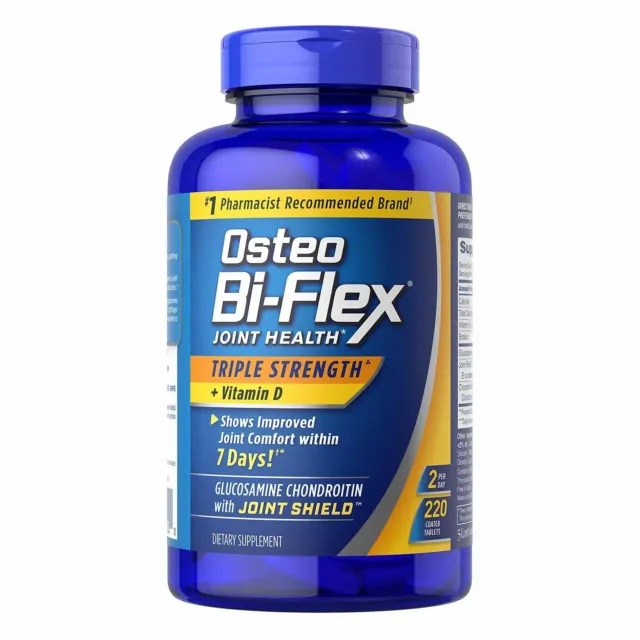Osteo Bi-Flex Triple Force Joint Santé + Vitamine D3, 220 Comprimés