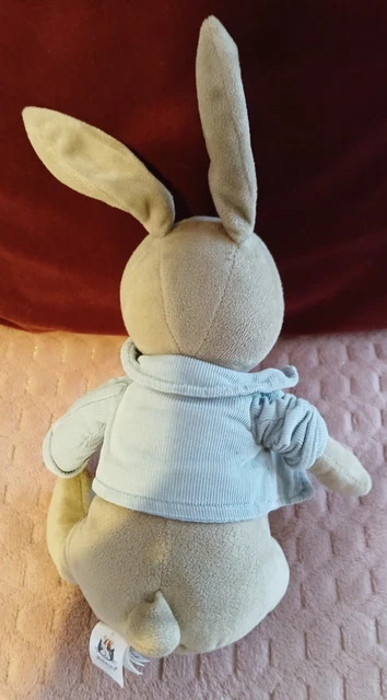 JELLYCAT JASPER BUNNY Rabbit Blue Cord Jacket Soft Toy Plush Baby ...
