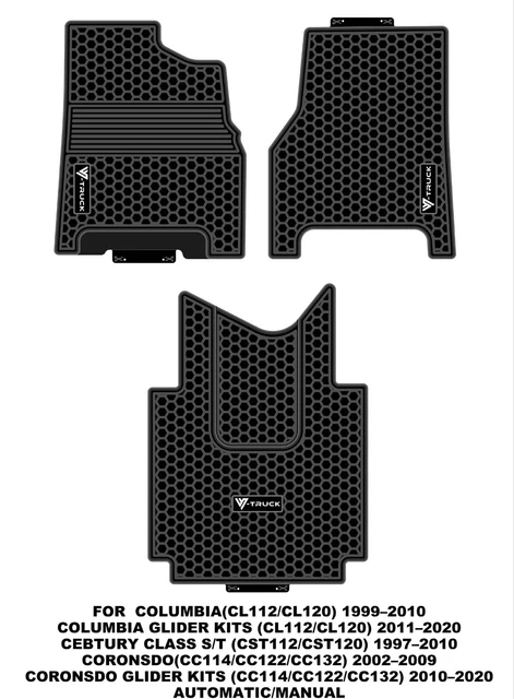 Freightliner Columbia Coronado Century Class  All Weather Rubber Floor Mats