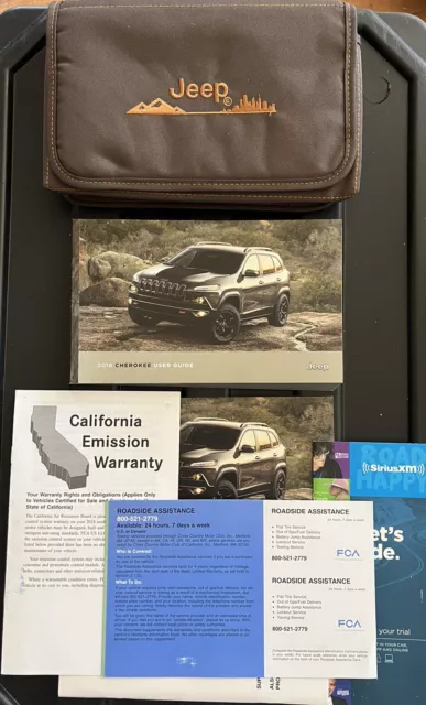 2018 Jeep Cherokee Owners Manual With Case OEM Free Shipping