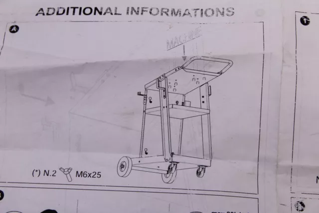 Futuris MIG-Cart Trolley zum Schweißen Stahl mit Haken für Taschenlampe NEU