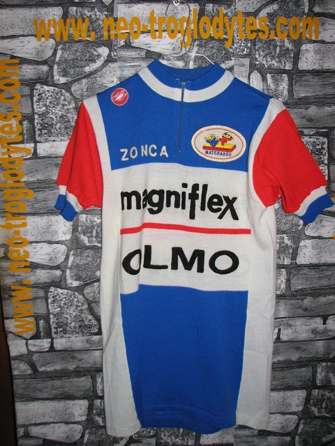 Maillot Cycliste Vintage Magniflex Cilo Aufina Eroica - 80% Laine - Taille M