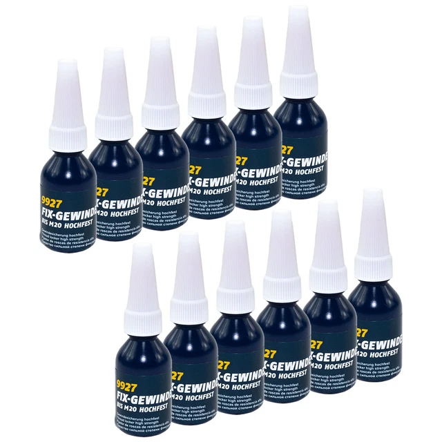 Vis de Blocage 12 x 10 ML Mannol Fil Haute Ténacité Visser Adhésif Hélice