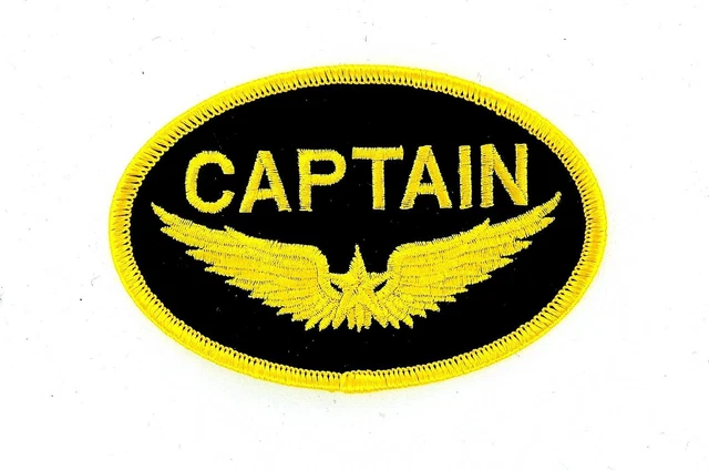 Porte-clés Brodé Patch Militaire - Thème Capitaine Aviation - Multicolore - Neuf Avec étiquettes - Fabriqué En France