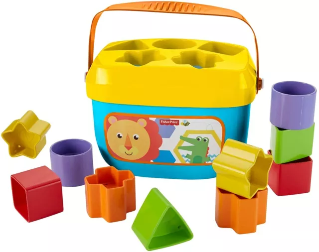 6 To 12 Months Baby Toddler Fisher-Price Baby's First Activity Toy Blocks Set