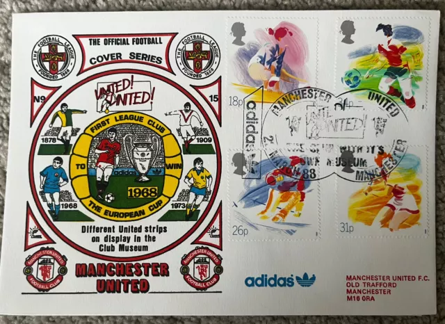 Manchester United The Club With It’s Own Museum 22nd March 1988 First Day Cover