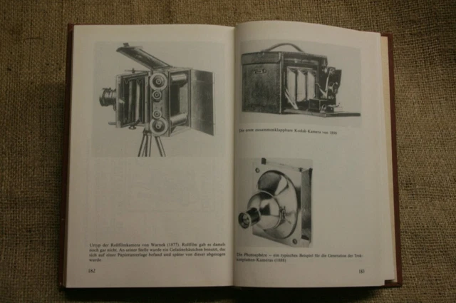 Libro tecnología fotográfica cámaras históricas cámara de placas placas placas de vidrio RDA 1988