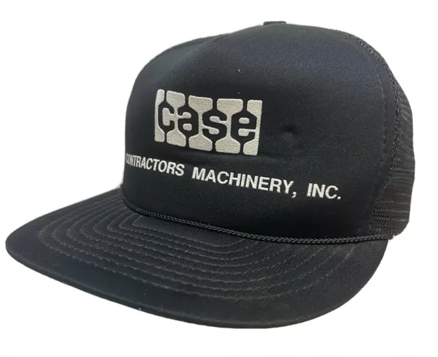 Vtg CASE Contractors Machinery Inc. Trucker SnapBack Hat - Kenda - Farm