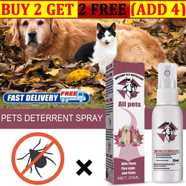 25ml Repellent Equine Horse Fly Insect,Instant Equine Fly Repellent for All Pets