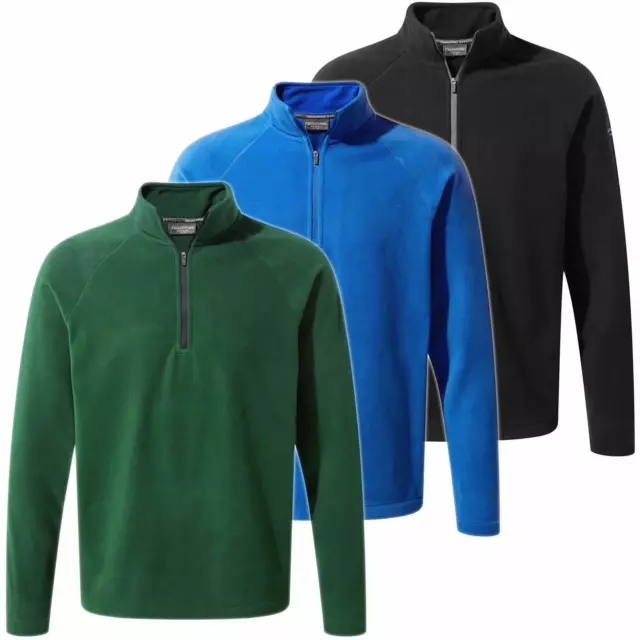 Craghoppers Mens Expert Half Zip Micro Fleece Pullover Base Layer Lightweight