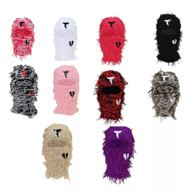 Wacky Balaclava Full-Head Hat Party Messy Coil Robber for Teens Men Women