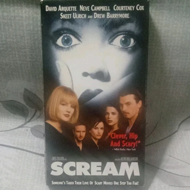 SCREAM WES CRAVEN Drew Barrymore Courteney Cox David Arquette VHS 1996 ...