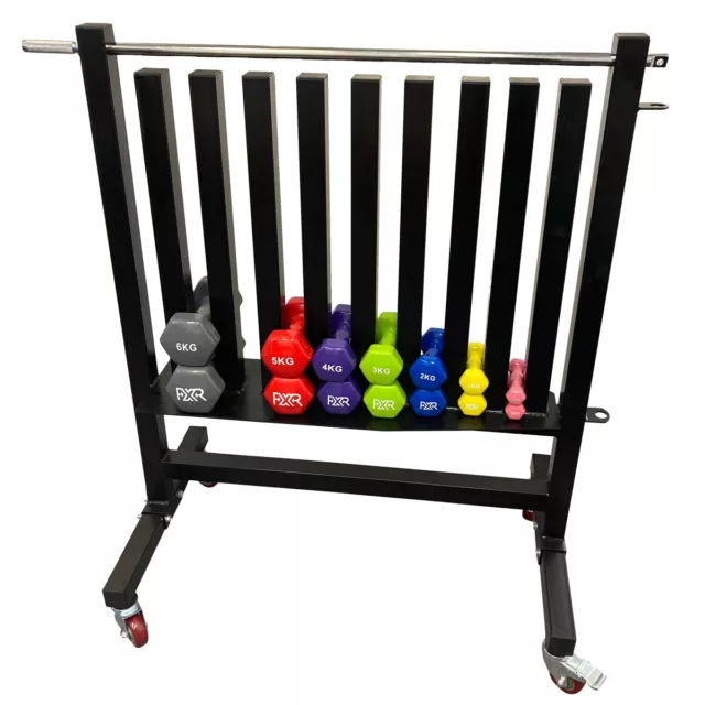 Fxr Sports Commercial Vinyl Neoprene Dumbbell Storage Rack Gym