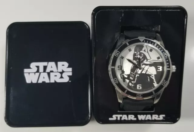 NEW Accutime Star Wars Darth Vader Men's Wristwatch Watch DAR1017 Skywalker NIP
