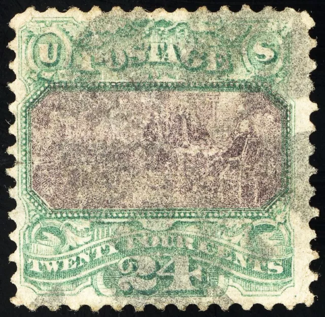 US Stamps # 120 Used VF Light Cancel Scott Value $650.00