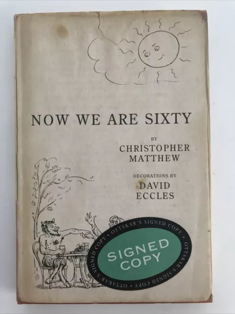 *SIGNED* Now We Are Sixty by Christopher Matthew HB DJ [EB2]