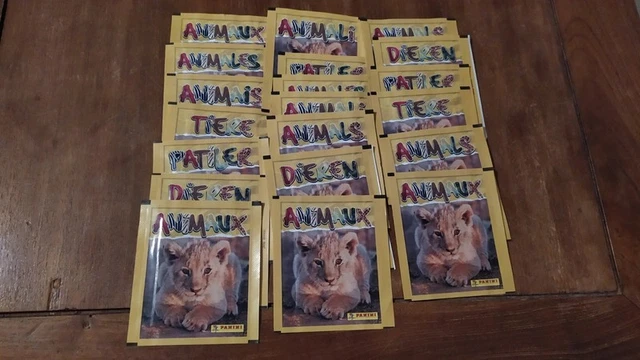Album Panini Le Monde Des Animaux – Les Records – Blister 13 Pochettes + 2 Offertes – 75 Stickers à Coller Jeu Collection Animaux
