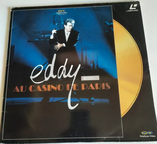 Eddy Mitchell laser disc concert au casino de Paris en parfait état